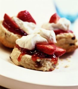 strawberry scones